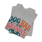 Dog Hair Is My Second Uniform T-Shirt – Funny Vet/Nurse Pet Lover Tee