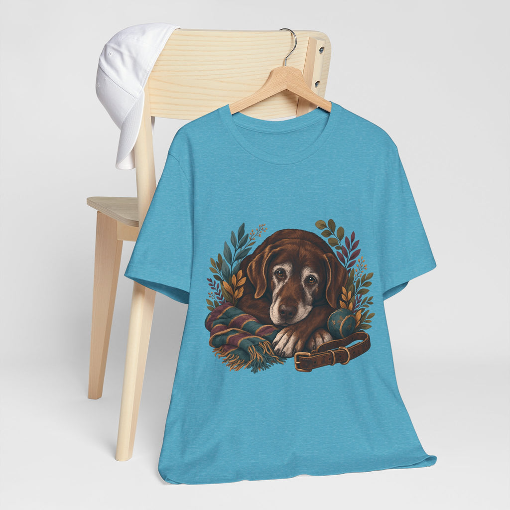 "Vintage Dog Portrait" T-Shirt — Sophisticated Senior Dog Graphic Tee