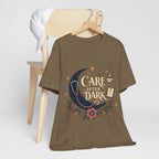 "Care After Dark" Night Shift Nurse T-Shirt — Celestial Nurse Graphic Tee