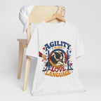 "Agility Is Our Love Language" Dog Lover T-Shirt — Agility Dog Graphic Tee