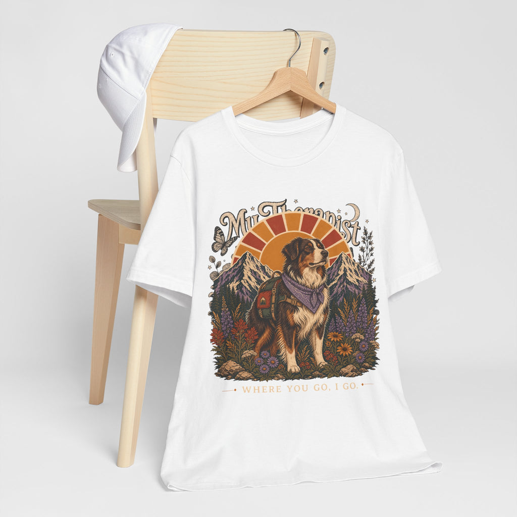 "Where You Go, I Go" Hiking Dog T-Shirt — Adventure Outdoor Graphic Tee