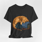 "Sentimental Nurse Dog Lover" T-Shirt — Charming Golden Retriever Graphic Tee