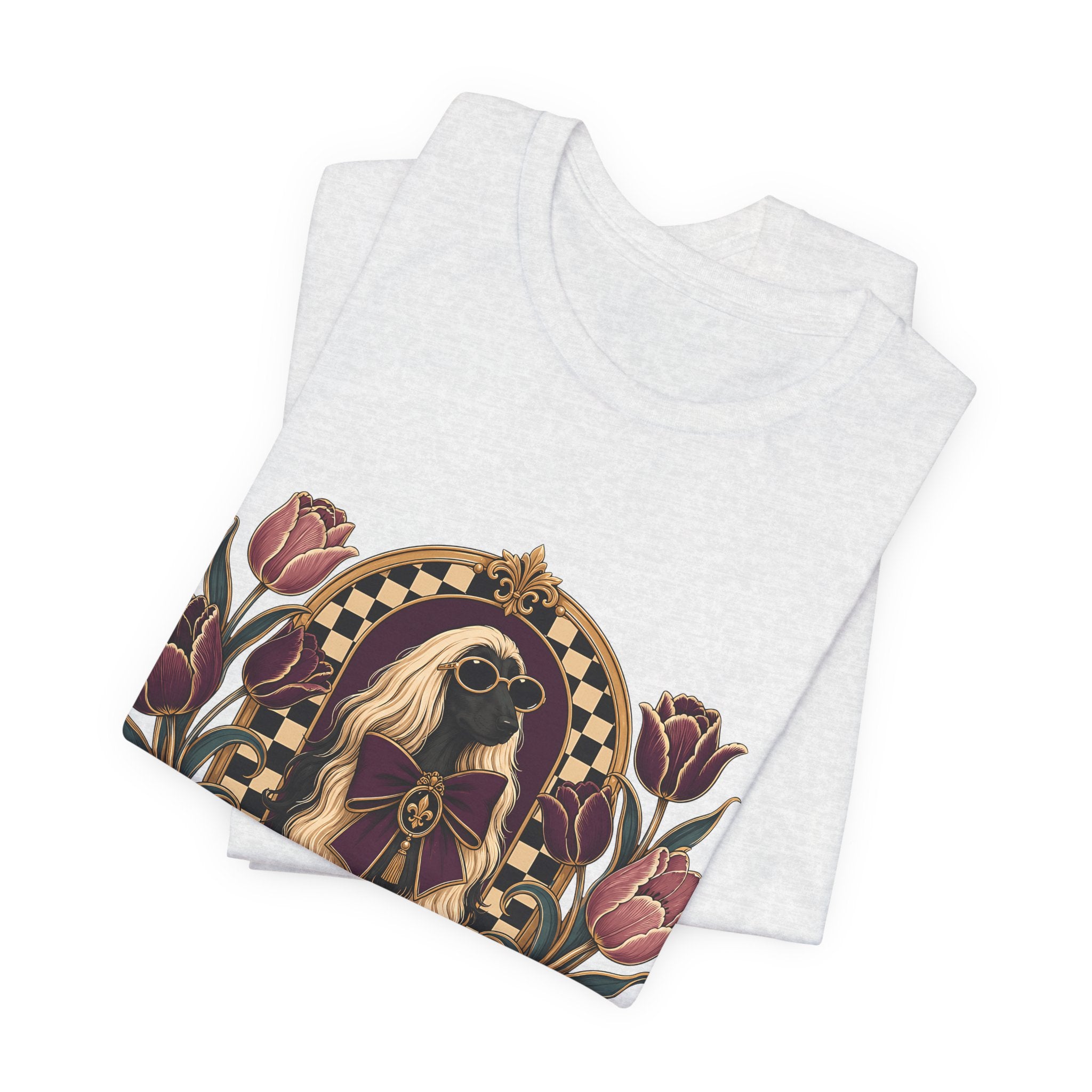 "Spoiled with Intention" — Luxury Afghan Hound Dog Mom T-Shirt