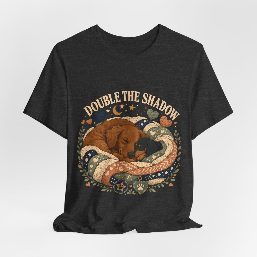 "Double the Shadow" — Cozy Multi Dog Mom T-Shirt