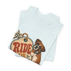 "Ride or Die" — Retro Boxer Dog Mom T-Shirt