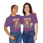 Healing Humans, Spoiling Dogs T‑Shirt — Cute Veterinary Nurse Dog Mom Tee