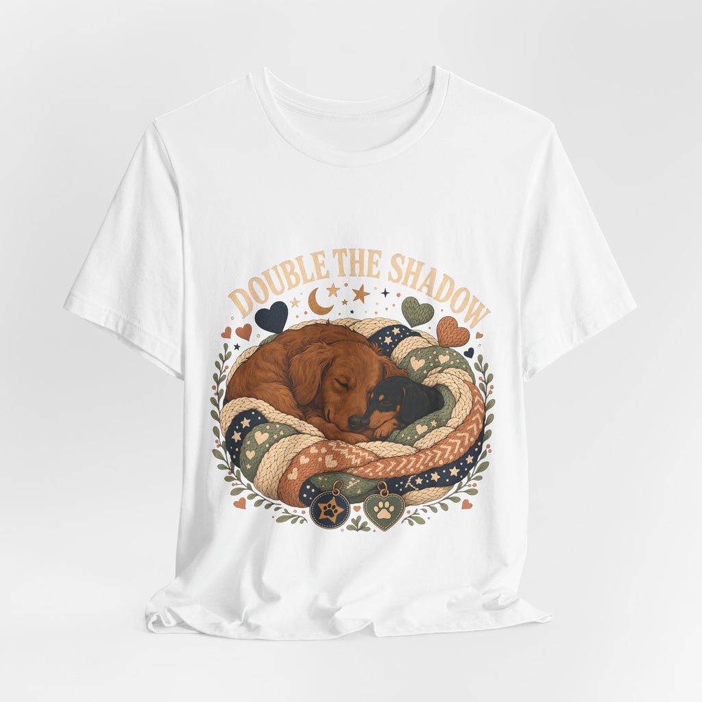 "Double the Shadow" — Cozy Multi Dog Mom T-Shirt