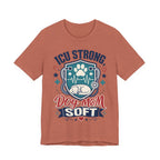 ICU Strong Dog Mom Tee - Nurse Dog Paw Rescue Shirt