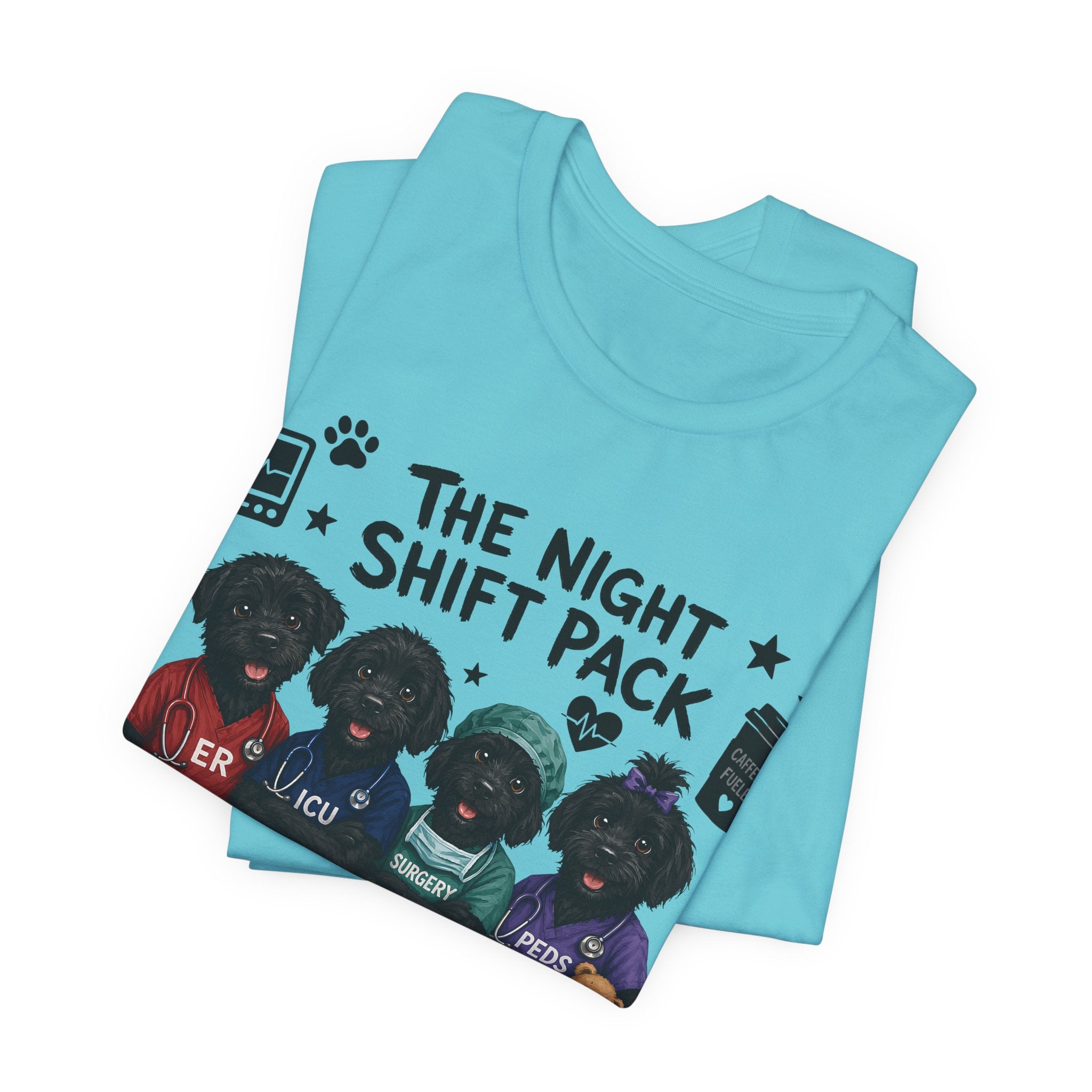 Night Shift Pack Nurses T-Shirt — Cute Team Scrubs Design for Healthcare Workers