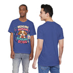 Healing Humans, Spoiling Dogs T‑Shirt — Cute Veterinary Nurse Dog Mom Tee