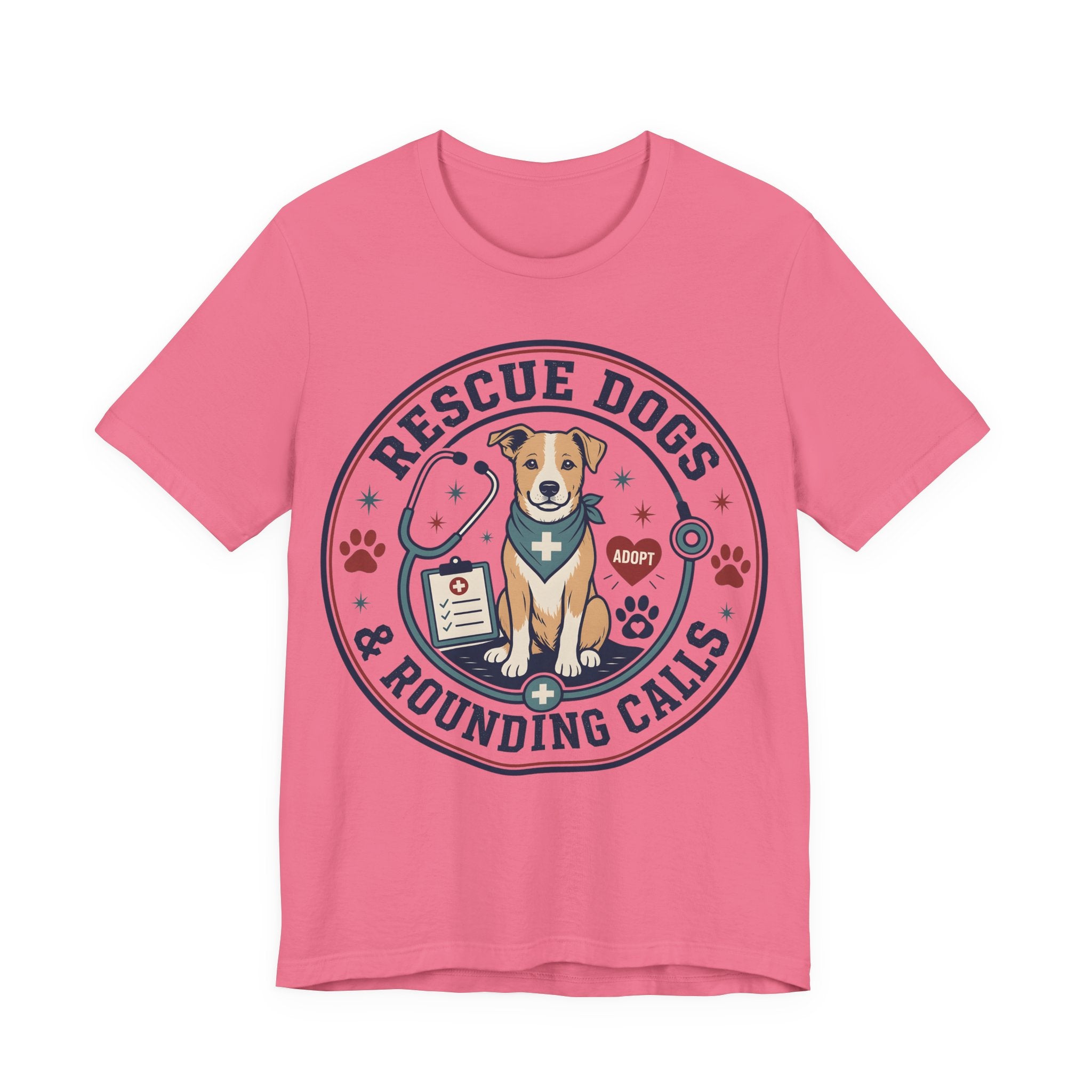 Rescue Dogs & Rounding Calls Tee — Veterinary Vet Tech Animal Rescue Shirt
