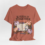 "Keeping It Together Mostly" — Botanical Nurse T-Shirt