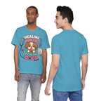 Healing Humans, Spoiling Dogs T‑Shirt — Cute Veterinary Nurse Dog Mom Tee