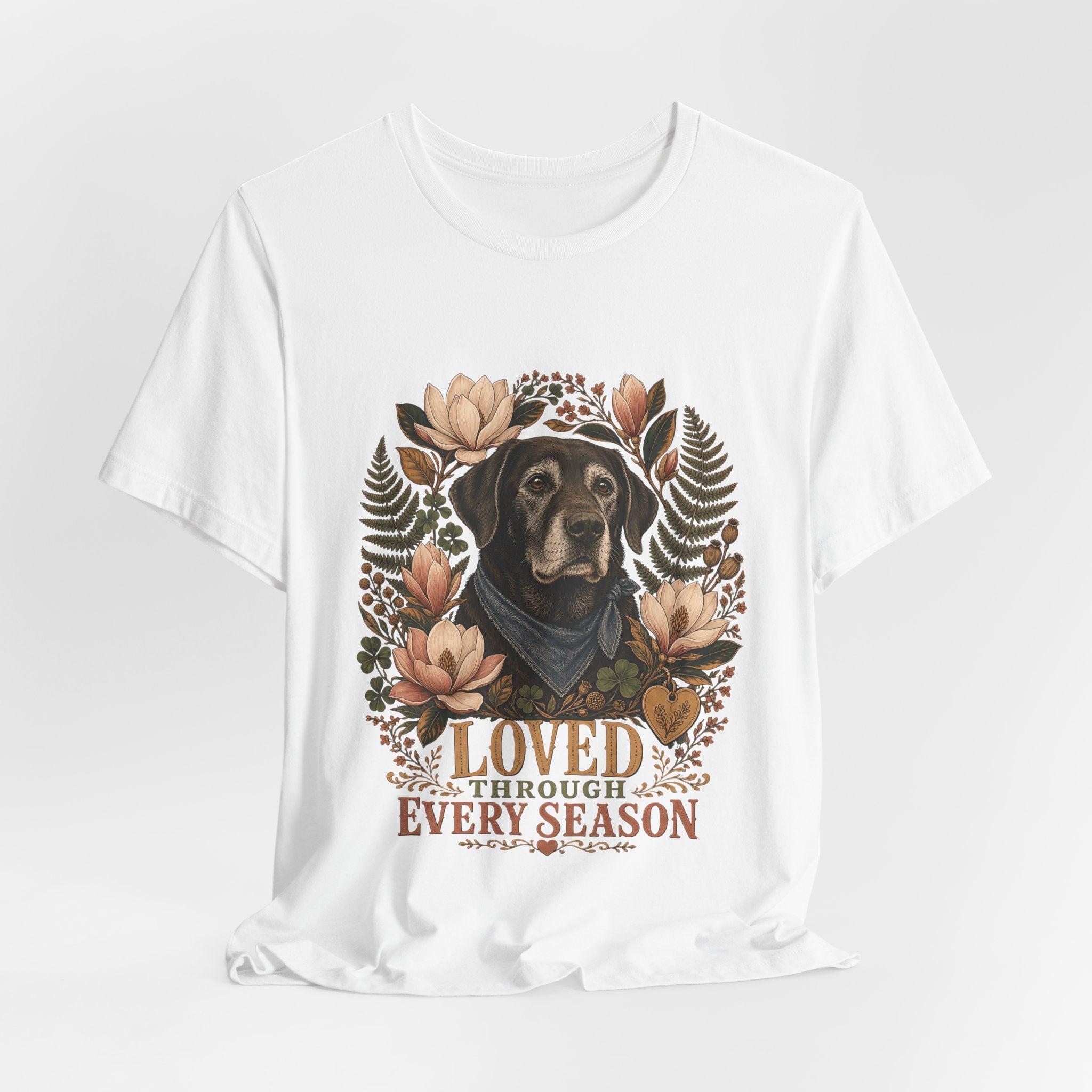 "Loved Through Every Season" Senior Dog T-Shirt — Sentimental Graphic Tee