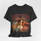 "Spoiled Is A Lifestyle" T-Shirt — Feminine Vintage Dog Mom Graphic Tee