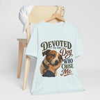 "Devoted To The Dog Who Chose Me" Dog Lover T-Shirt — Dog Mom Graphic Tee