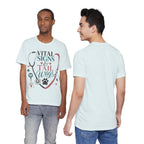 Vital Signs & Tail Wags Tee - Nurse Vet Stethoscope Paw Print T-Shirt