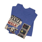 Dog Vet T-Shirt – “The Patient Is Stable… Unless Someone Says WALK” Veterinary Nurse Tee