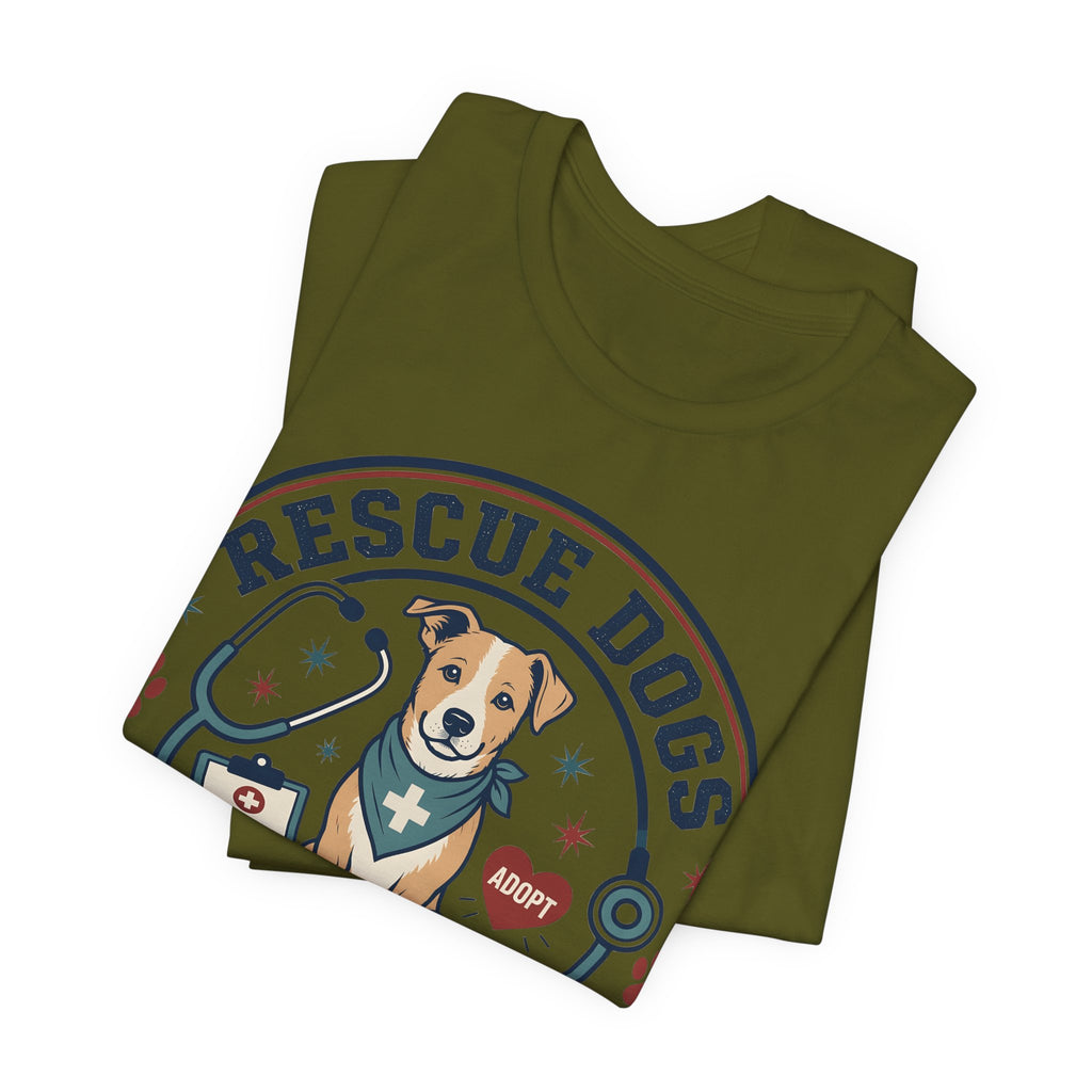 Rescue Dogs & Rounding Calls Tee — Veterinary Vet Tech Animal Rescue Shirt