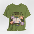 "Keeping It Together Mostly" — Botanical Nurse T-Shirt