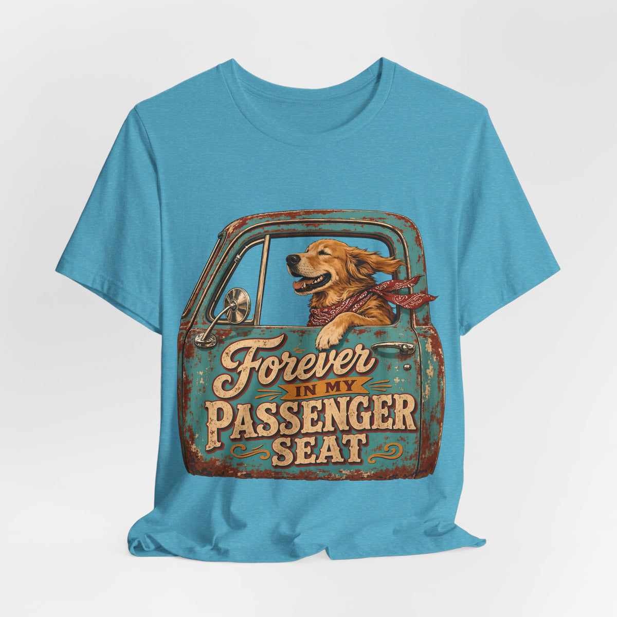 "Forever In My Passenger Seat" Dog Lover T-Shirt — Road Trip Graphic Tee