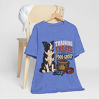 "Training Treats Are A Food Group" Dog Lover T-Shirt — Funny Dog Graphic Tee