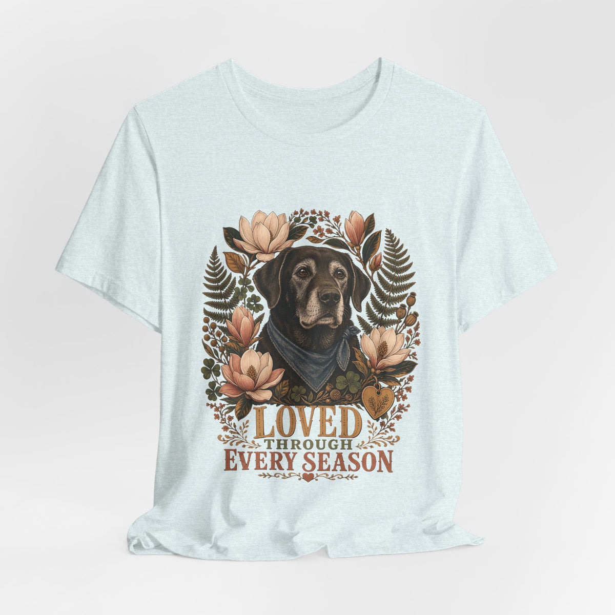 "Loved Through Every Season" Senior Dog T-Shirt — Sentimental Graphic Tee
