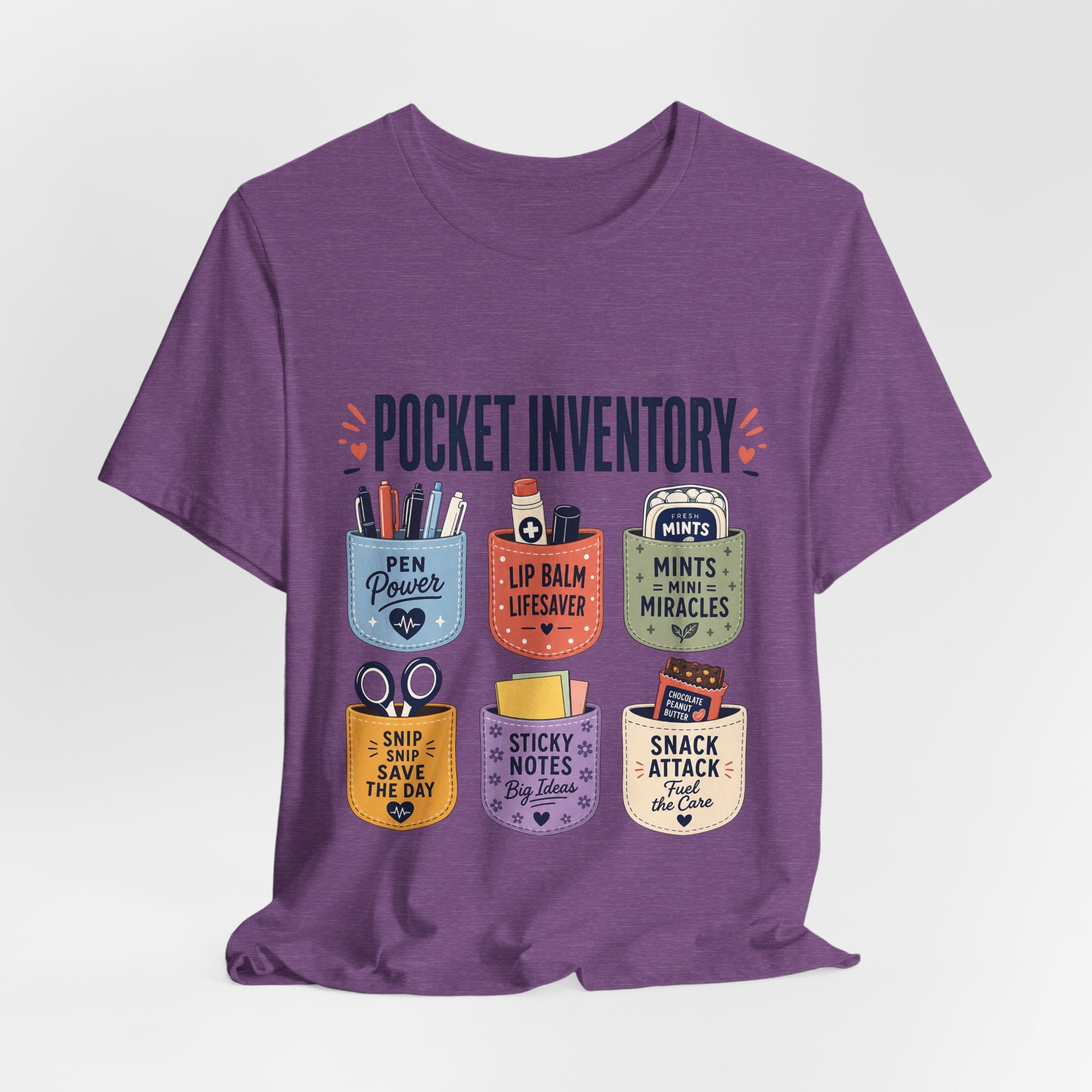 "Pocket Inventory" — Clever Scrub Pocket Nurse T-Shirt