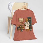 Dog Doctor Tee — Vintage Veterinary Illustration T-Shirt (The Doctor Will See You Now)