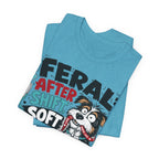 Dog Lover Nurse T-Shirt — "Feral After Shift, Soft for My Dog" Cute Veterinary Nurse Tee
