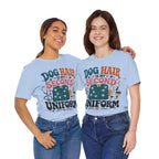 Dog Hair Is My Second Uniform T-Shirt – Funny Vet/Nurse Pet Lover Tee