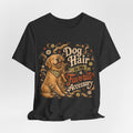 Dog Hair Is My Favorite Accessory T-Shirt — Cute Golden Retriever Tee for Dog Lovers