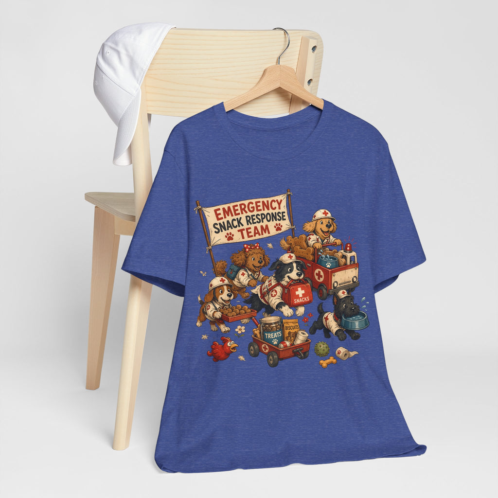 Emergency Snack Response Team T‑Shirt — Cute Rescue Dogs Graphic Tee