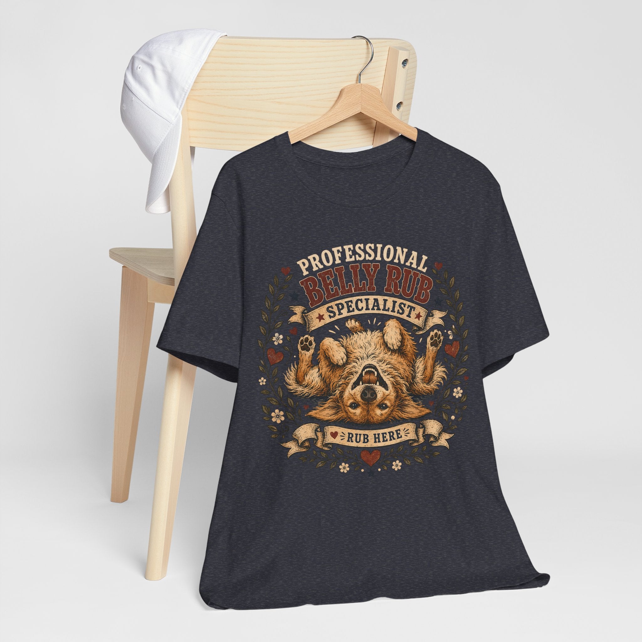 T-Shirt — "Professional Belly Rub Specialist" Dog Graphic Tee