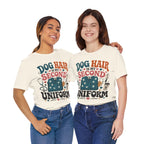 Dog Hair Is My Second Uniform T-Shirt – Funny Vet/Nurse Pet Lover Tee