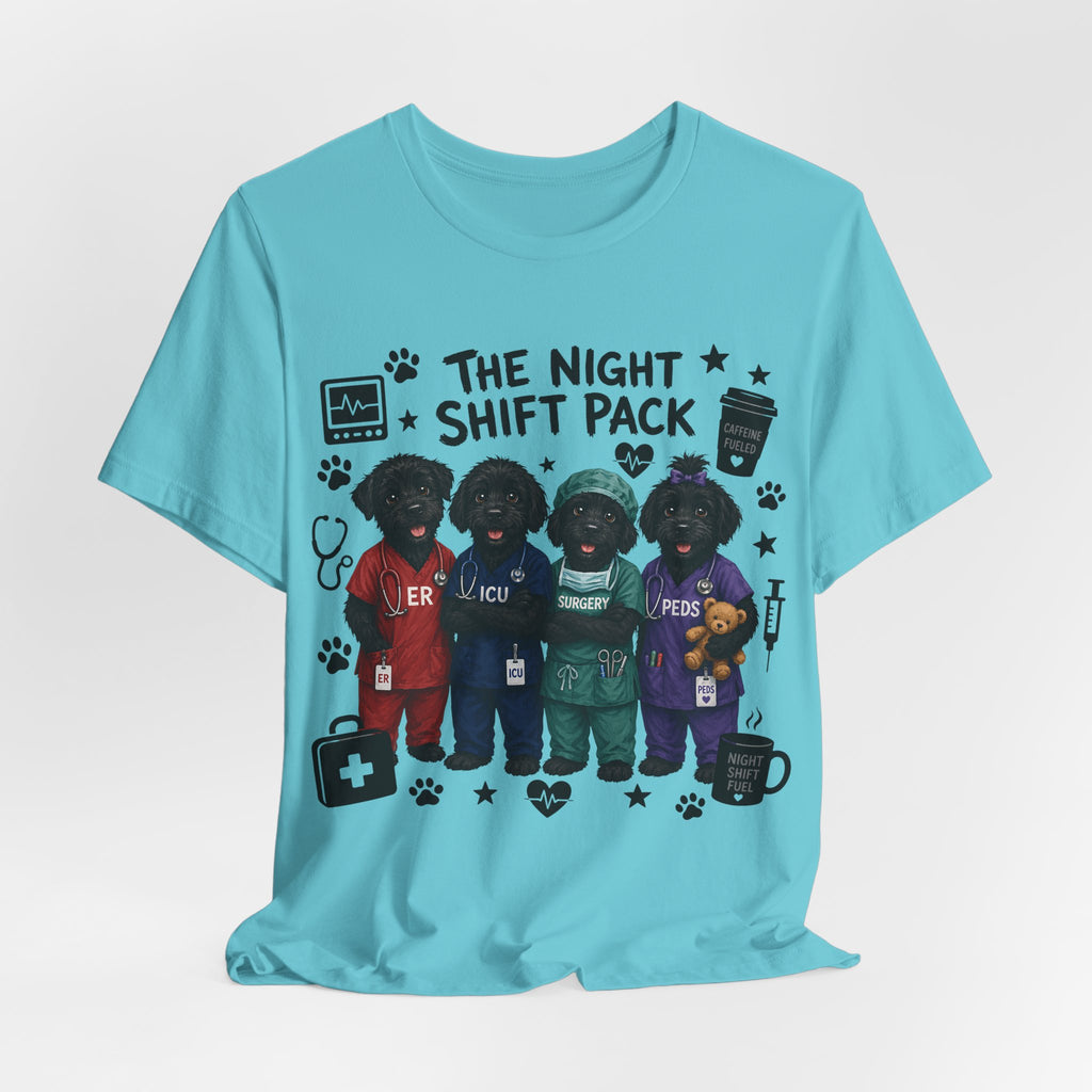 Night Shift Pack Nurses T-Shirt — Cute Team Scrubs Design for Healthcare Workers