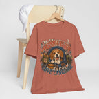 "Outside Is Our Love Language" Beagle T-Shirt — Retro Dog Lover Graphic Tee