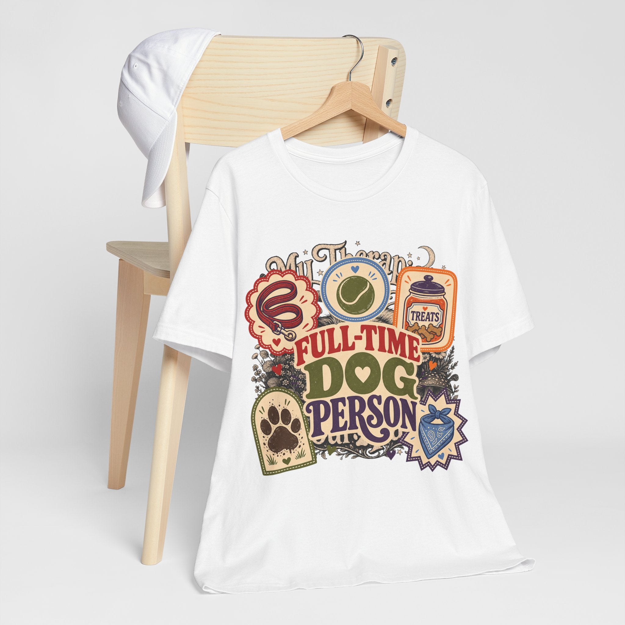 "Full-Time Dog Person" T-Shirt — Funny Dog Lover Graphic Tee