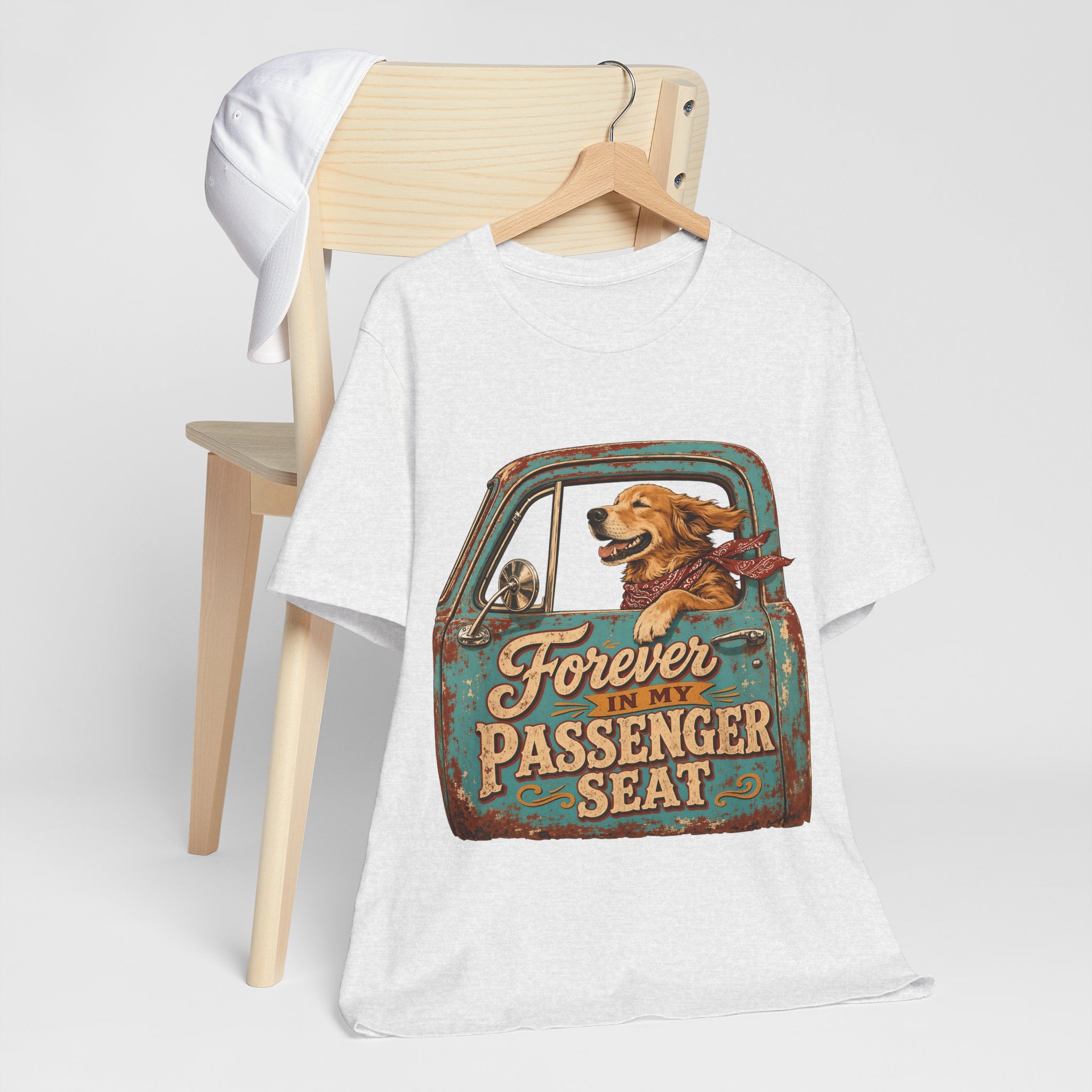 "Forever In My Passenger Seat" Dog Lover T-Shirt — Road Trip Graphic Tee