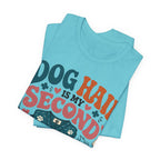 Dog Hair Is My Second Uniform T-Shirt – Funny Vet/Nurse Pet Lover Tee