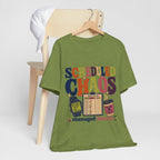 "Scheduled Chaos" Nurse T-Shirt — Funny Nurse Graphic Tee