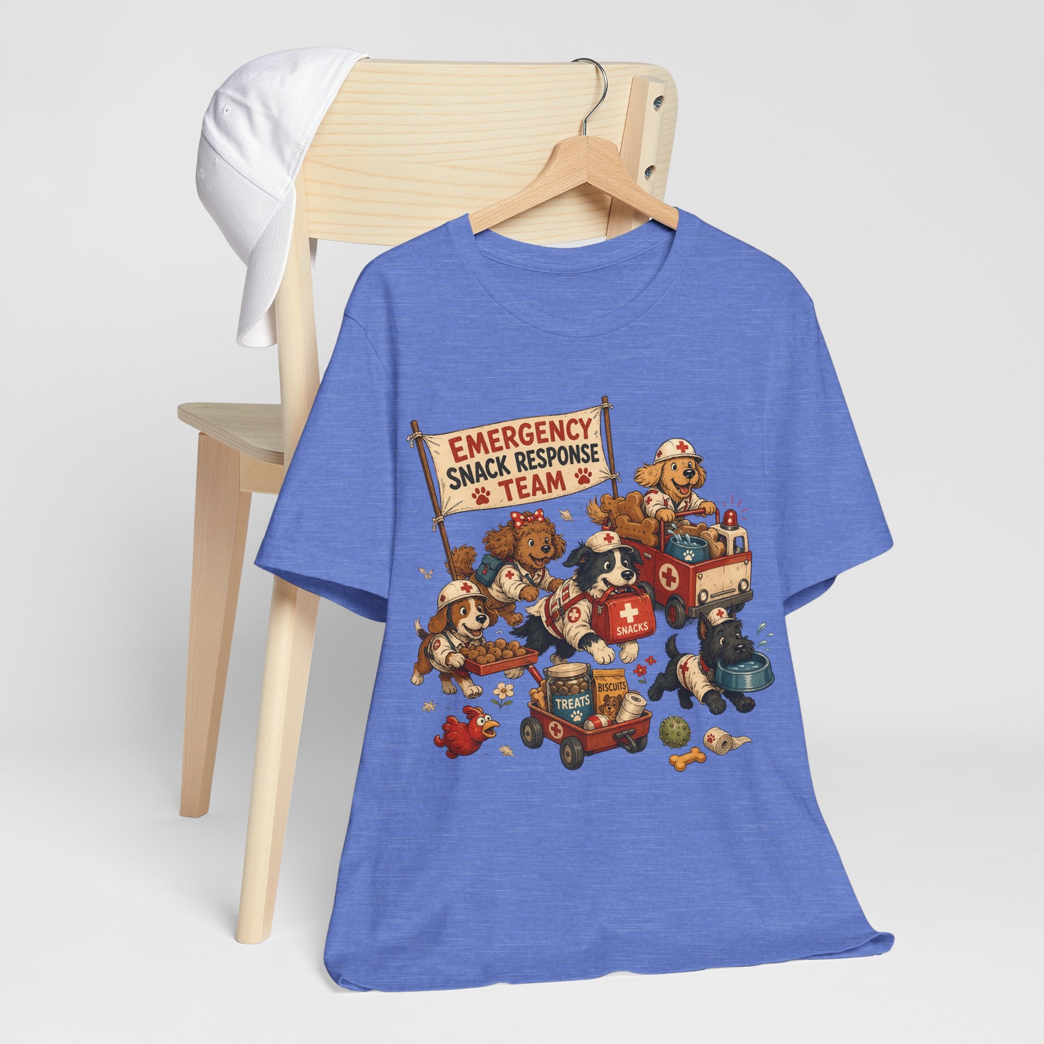 Emergency Snack Response Team T‑Shirt — Cute Rescue Dogs Graphic Tee