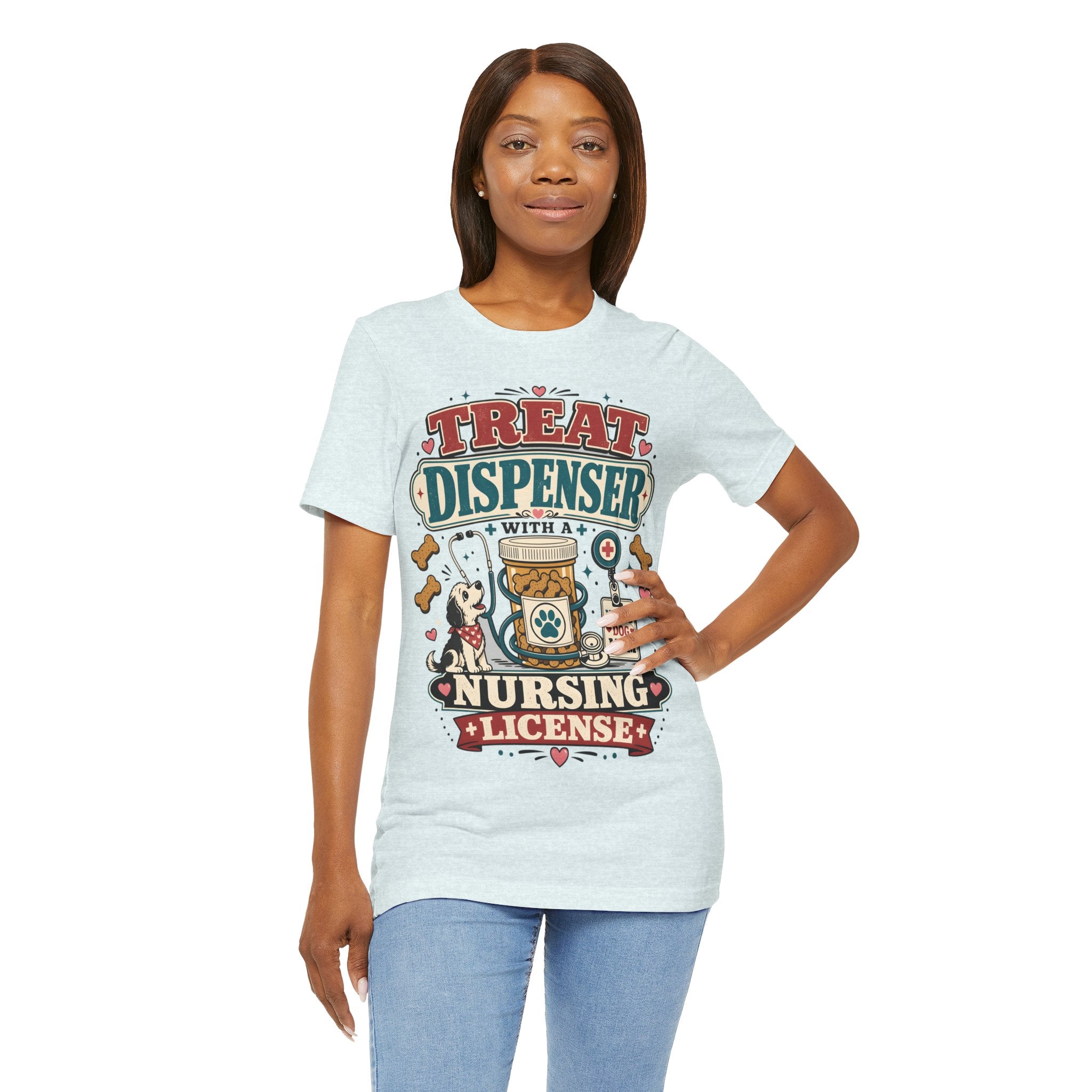 Treat Dispenser Nursing License Tee — Nurse Dog Mom T-Shirt