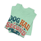 Dog Hair Is My Second Uniform T-Shirt – Funny Vet/Nurse Pet Lover Tee