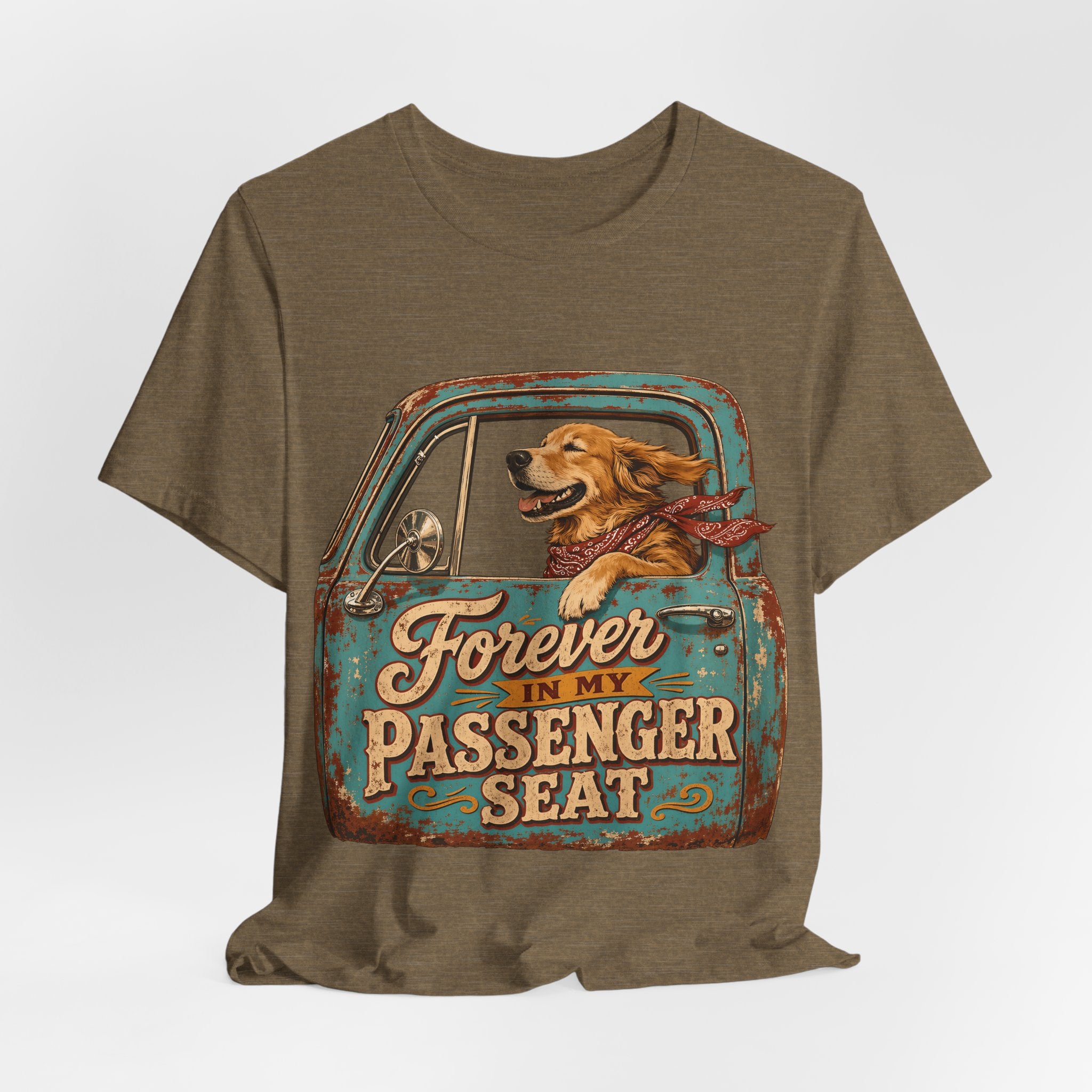 "Forever In My Passenger Seat" Dog Lover T-Shirt — Road Trip Graphic Tee