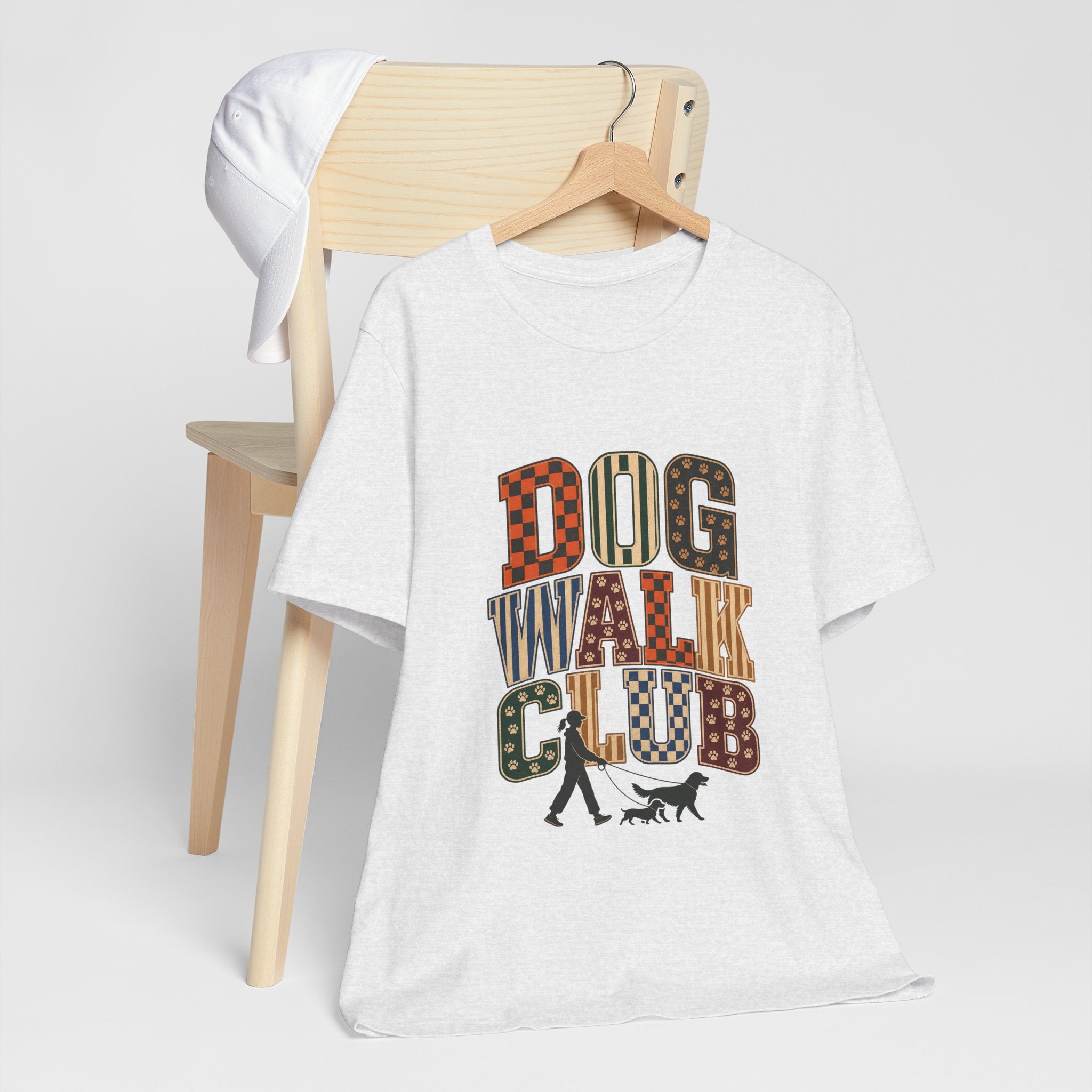 "Dog Walk Club" T-Shirt — Retro Dog Walker Graphic Tee