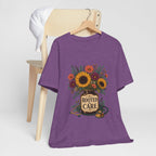 "Rooted In Care" Nurse T-Shirt — Floral Mason Jar Nurse Graphic Tee