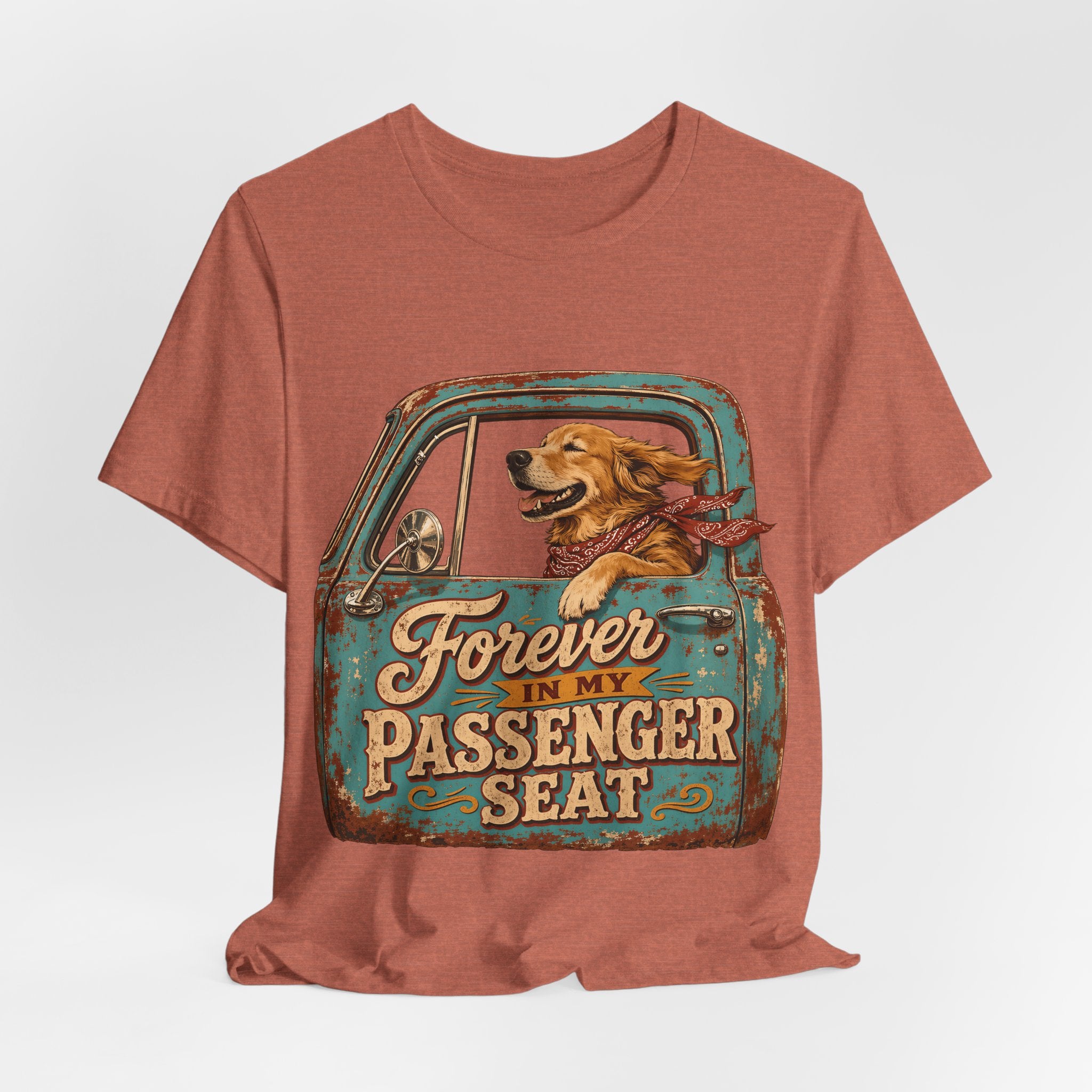 "Forever In My Passenger Seat" Dog Lover T-Shirt — Road Trip Graphic Tee