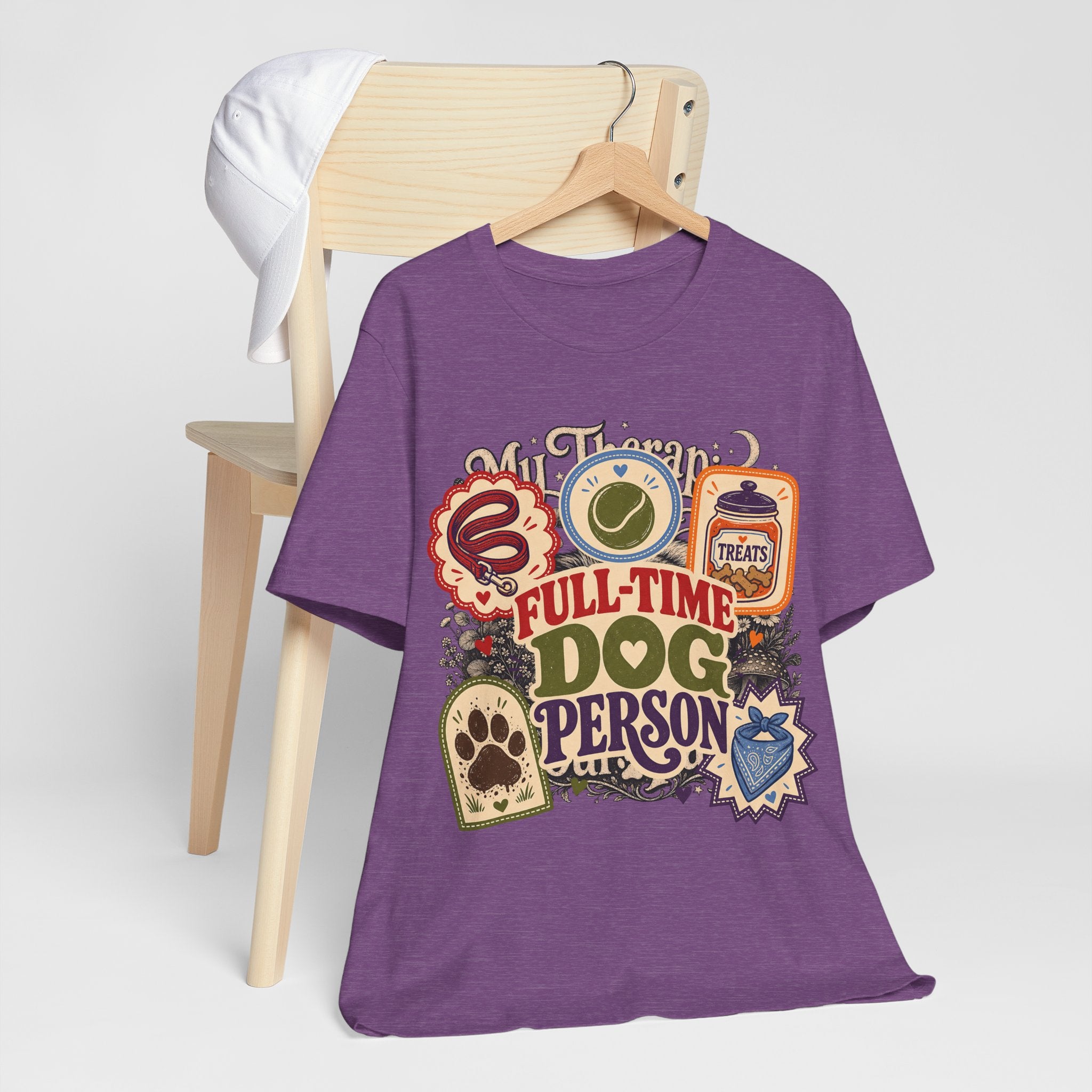 "Full-Time Dog Person" T-Shirt — Funny Dog Lover Graphic Tee