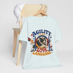"Agility Is Our Love Language" Dog Lover T-Shirt — Agility Dog Graphic Tee